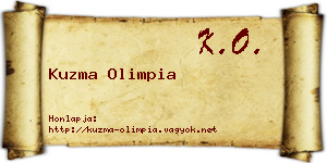 Kuzma Olimpia névjegykártya